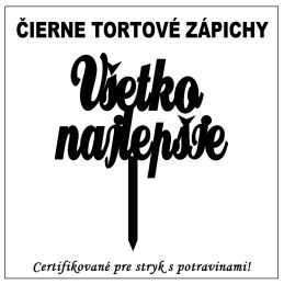 Tortový zápich textový -...